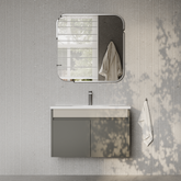 Darcy Matt Grey Vanity Unit with Ceramic Basin 800mm