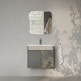 Darcy Matt Grey Vanity Unit with Ceramic Basin 600mm