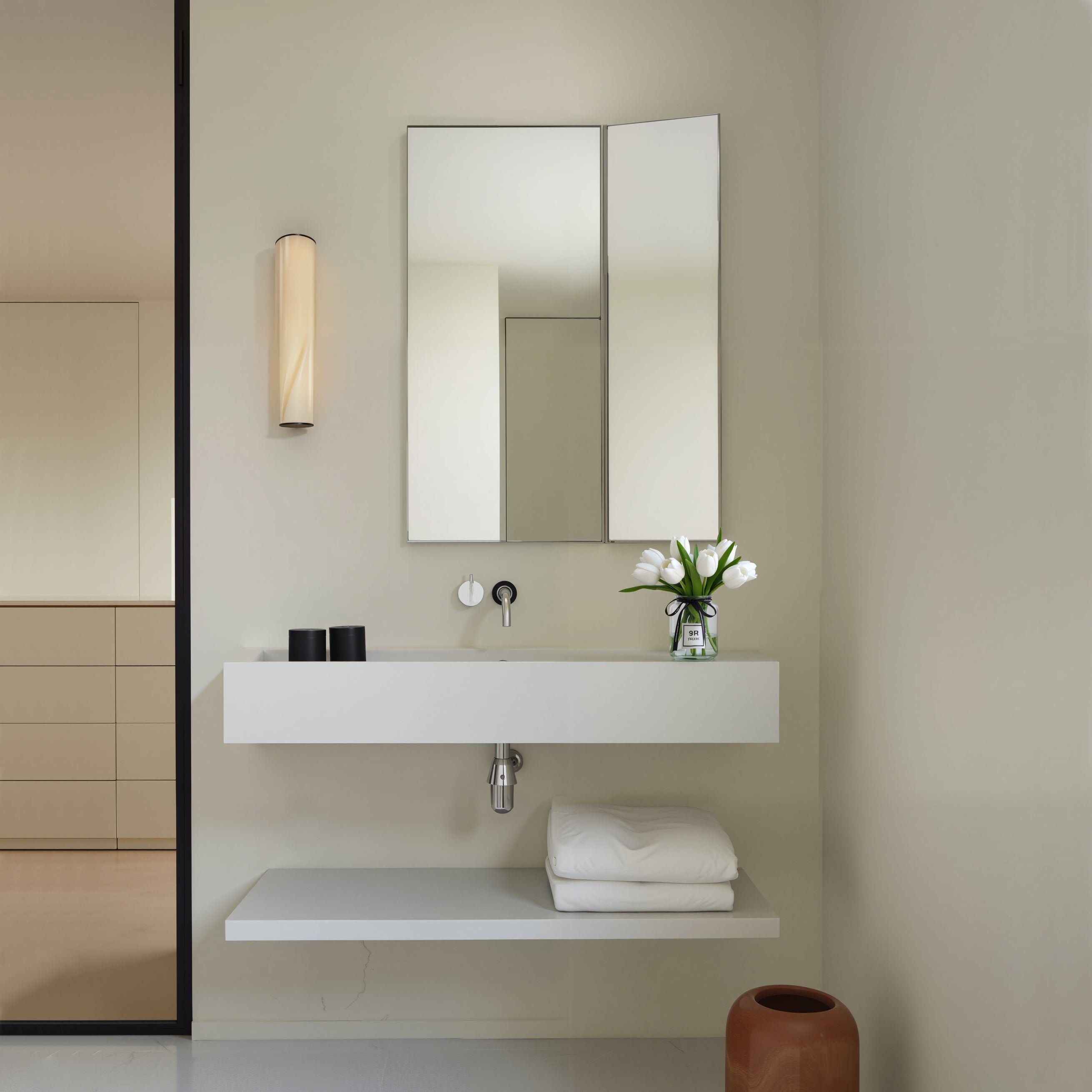 Aluminium Folding Mirror 500X1000mm